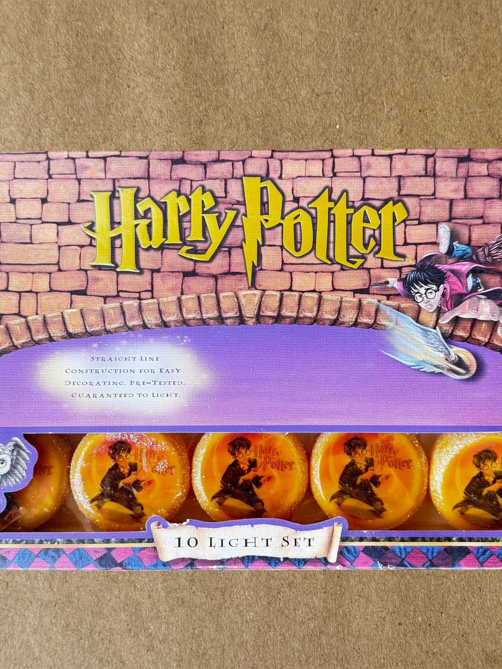 Vintage Harry Potter String Christmas Lights by Kurtis Adler 10 in Set *Tested*